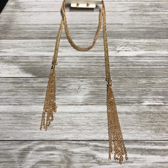 Dangling Chain Necklace and Earrings Set - Picture 3 of 3